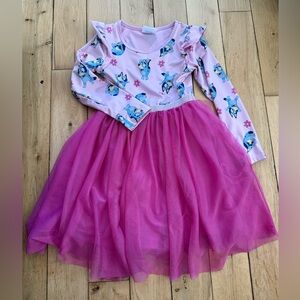Bluey Pink Dress with Tulle Skirt